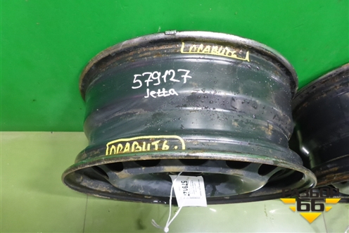 Диски колёсные штампованные (комплект)  R16 EJ6,5 5x112 ET50 Ц.О.57,1 (1K0601027AK) для Volkswagen Jetta с 2010-2019г (Джетта)