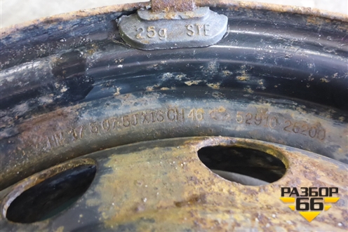 Диск колёсный штампованный  R13 EJ5 4х100 ET46 Ц.О.54,1 (5291025200) для Hyundai Aсcent с 2000г (Акцент)