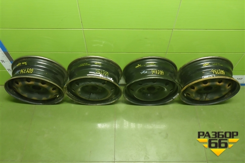 Диски колёсные штампованные (комплект)  R14 EJ5,5 4х100 ET43 Ц.О.60,1 (8200459205B) для Renault Logan с 2004-2015г (Логан)