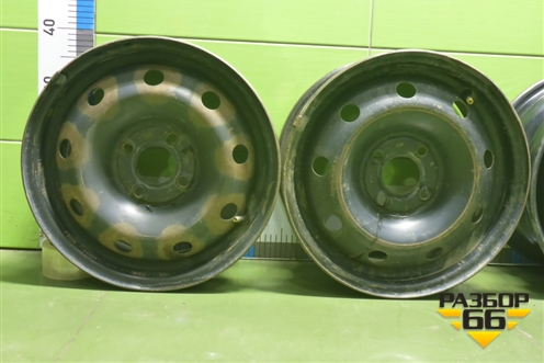 Диски колёсные штампованные (комплект)  R14 EJ5,5 4х100 ET43 Ц.О.60,1 (8200459205B) для Renault Logan с 2004-2015г (Логан)