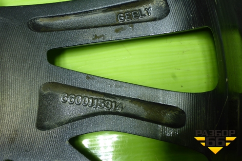 Диск колёсный литой  R18 EJ7 5x114.3 ET53 Ц.О.54,1 (6600115314) для Geely Coolray с 2019-2025г (Кулрей)