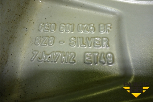 Диск колёсный литой  R17 EJ7 5x112 ET49 Ц.О.57,1 (5E0601025BF) для Skoda Octavia (A7) с 2013г (Октавия)