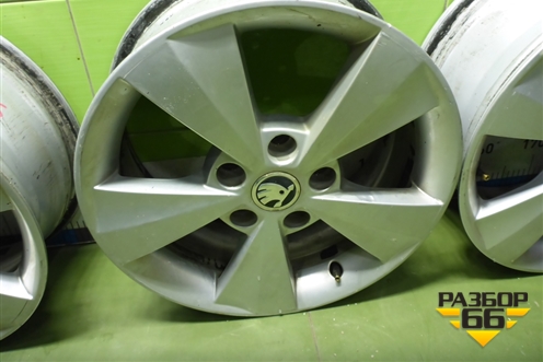 Диски колёсные литые (комплект)  R16 EJ6,5 5x112 ET46 Ц.О.57,1 (5E0601025C) для Skoda Octavia (A7) с 2013г (Октавия)