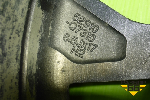 Диск колёсный литой  R17 EJ6,5 5x114.3 ET49 Ц.О.67,1 (52910Q7310) для Kia Seltos с 2019-2025г (Селтос)