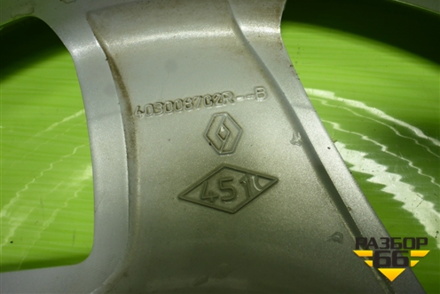 Диск колёсный литой  R16 EJ6,5 5x114.3 ET50 Ц.О.66,1 (403008702R) для Renault Duster I с 2010-2021г (Дастер)