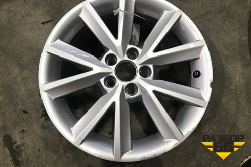 Диск колёсный литой  R16 EJ7 5x100 ET46 Ц.О.57,1 (5JA601025B) для Skoda Rapid с 2013г (Рапид)