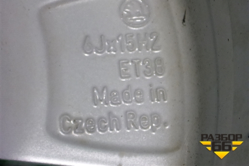 Диск колёсный литой  R15 EJ6 5x100 ET38 Ц.О.57,1 (5JA601025L) для Skoda Rapid с 2013г (Рапид)