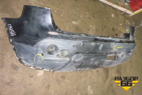 Бампер задний (под парктроник) (85022JD00H) для Nissan Qashqai (J10E) с 2006-2013г (Кашкай)