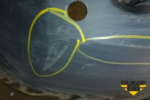 Бампер задний (под парктроник) (85022JD00H) для Nissan Qashqai (J10E) с 2006-2013г (Кашкай)