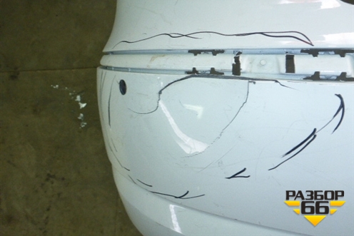 Бампер задний (без юбки после 2012г под парктроник) для Volkswagen Passat-CC с 2008г (Пассат ЦЦ)