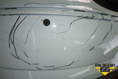 Бампер задний (без юбки после 2012г под парктроник) для Volkswagen Passat-CC с 2008г (Пассат ЦЦ)