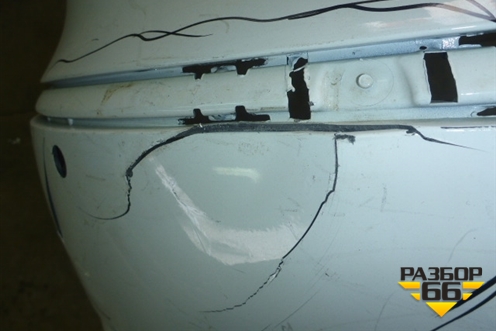 Бампер задний (без юбки после 2012г под парктроник) для Volkswagen Passat-CC с 2008г (Пассат ЦЦ)