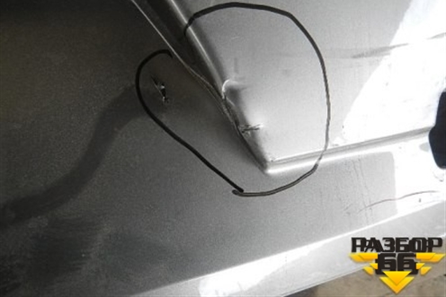 Бампер задний (без юбки после 2012г под парктроник) для Volkswagen Passat-CC с 2008г (Пассат ЦЦ)