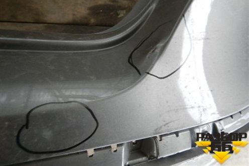 Бампер задний (без юбки после 2012г под парктроник) для Volkswagen Passat-CC с 2008г (Пассат ЦЦ)