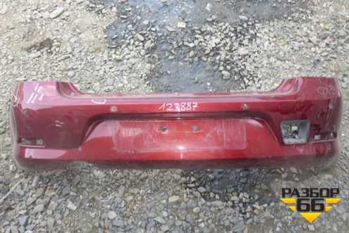 Бампер задний (после 2009г под парктроник) (8200752683) для Renault Logan с 2004-2015г (Логан)
