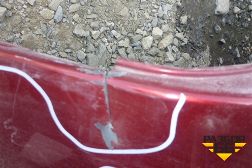 Бампер задний (после 2009г под парктроник) (8200752683) для Renault Logan с 2004-2015г (Логан)