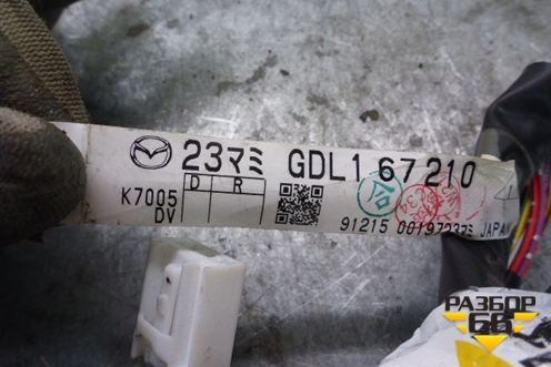 Проводка двери задней левой для Mazda Mazda 6 (GH) с 2007-2012г