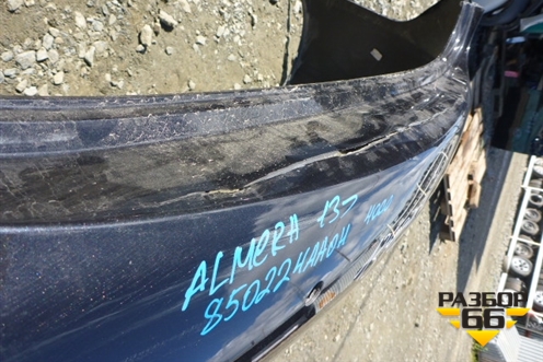 Бампер задний (под парктроник) для Nissan Almera G15 с 2012г (Альмера Г15)
