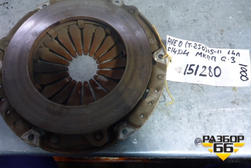 Корзина сцепления (F14D4) для Chevrolet Aveo (T250) с 2005-2011 (Авео Т250)