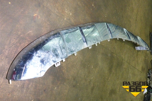 Накладка переднего бампера нижняя (AMG хром) (A1668807825) для Mercedes Benz GLS-Klass X166 с 2015г (ГЛС)