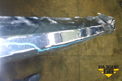 Накладка переднего бампера нижняя (AMG хром) (A1668807825) для Mercedes Benz GLS-Klass X166 с 2015г (ГЛС)