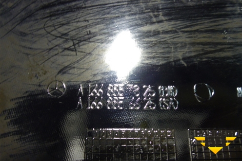 Накладка переднего бампера нижняя (AMG хром) (A1668807825) для Mercedes Benz GLS-Klass X166 с 2015г (ГЛС)