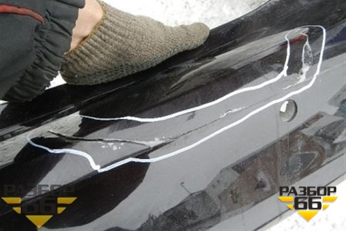 Бампер задний (под парктроник) для Opel Zafira C с 2012г (Зафира Ц)