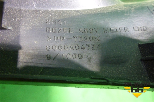 Накладка на щиток приборов (8060A047ZZ) для Mitsubishi Lancer-X с 2007г (Лансер)