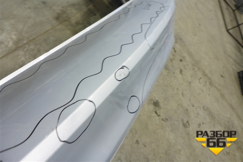 Бампер задний (8V4117906A) для Ford Kuga с 2008-2012г (Куга 1)