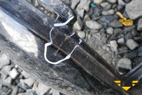 Бампер задний (до 2012г под парктроник) (A2048851525) для Mercedes Benz GLK-Klass X204 с 2008г (ГЛК)