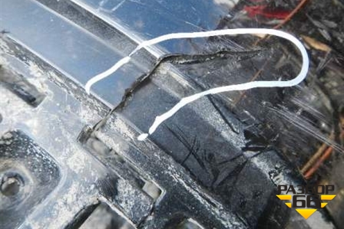 Бампер задний (до 2012г под парктроник) (A2048851525) для Mercedes Benz GLK-Klass X204 с 2008г (ГЛК)