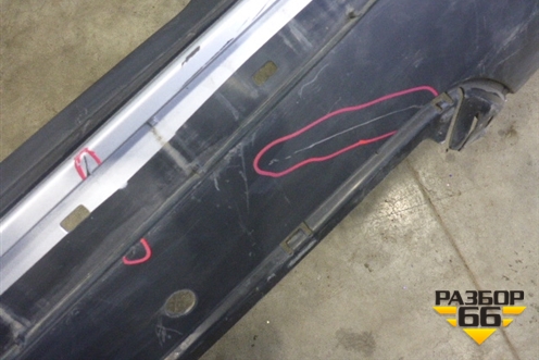 Бампер задний (под парктроник) (5215948170) для Toyota Highlander с 2007-2013г (Хайлендер)