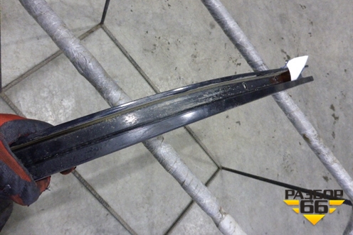 Направляющая двери сдвижной (заднеи нижняя) для Citroen Berlingo с 2008г (Берлинго 2)