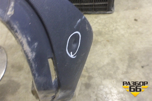 Юбка заднего бампера (после 2009г) (A1648859225) для Mercedes Benz GL-Klass X164 с 2006-2012г (ГЛ)