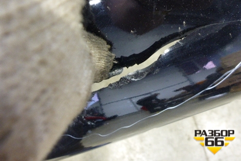 Бампер задний (до 2015г под парктроник) (5215960260) для Toyota Land Cruiser (200) с 2008г (Ленд Крузер)