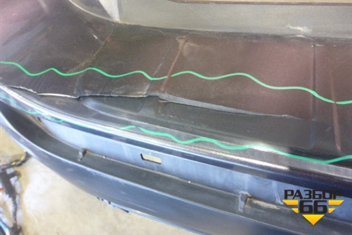 Бампер задний (5215948170) для Toyota Highlander с 2007-2013г (Хайлендер)