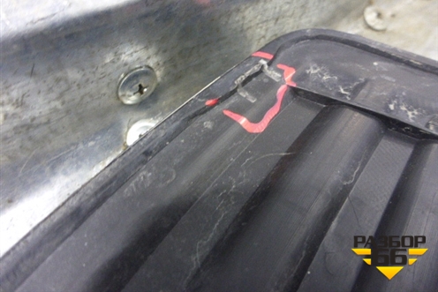 Накладка заднего бампера (5216260060) для Lexus GX-460 с 2009г (ГХ)