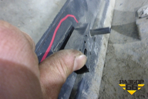 Накладка на порог наружная левая для Ford Kuga с 2012г (Куга 2)