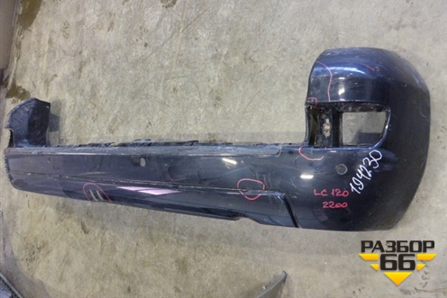 Бампер задний (под парктроник) для Toyota Land Cruiser Prado(120) с 2002-2009г (Ленд Крузер Прадо)