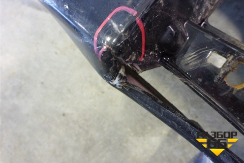 Бампер задний (под парктроник) для Toyota Land Cruiser Prado(120) с 2002-2009г (Ленд Крузер Прадо)