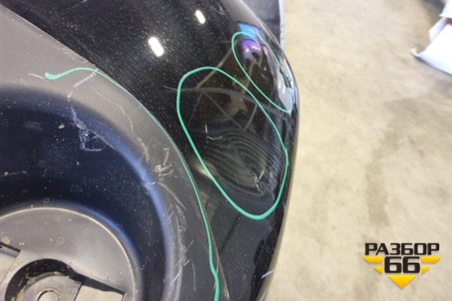 Бампер задний (85022JU14H) для Nissan X-Trail (Т31) с 2007-2014г (Хтраил)