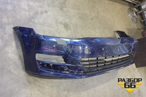 Бампер передний (до 2017г под омыватели и парктроник) для Volkswagen Golf VII с 2012г (Гольф 7)