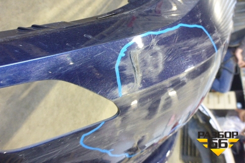 Бампер передний (до 2017г под омыватели и парктроник) для Volkswagen Golf VII с 2012г (Гольф 7)