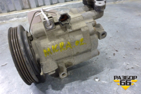 Компрессор кондиционера (92600AX80A) для Nissan Micra (К12Е) с 2002-2010г (Микра)
