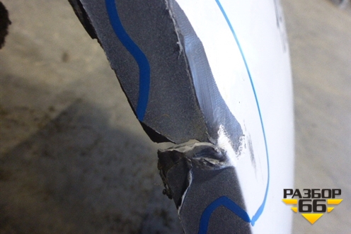 Бампер задний (5NU807421) для Volkswagen Tiguan с 2011-2016г (Тигуан)