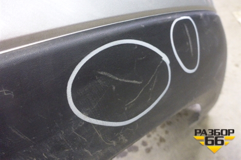 Бампер задний (под парктроник) (5215948050) для Lexus RX 300/330/350 с 2003-2009г (РХ)