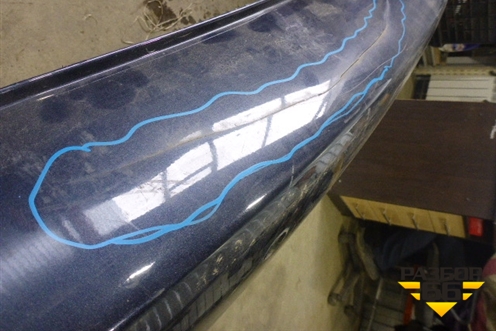 Бампер задний (под парктроник) (5215948050) для Lexus RX 300/330/350 с 2003-2009г (РХ)