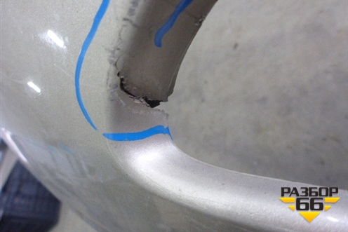 Бампер задний (под парктроник) (5215948050) для Lexus RX 300/330/350 с 2003-2009г (РХ)