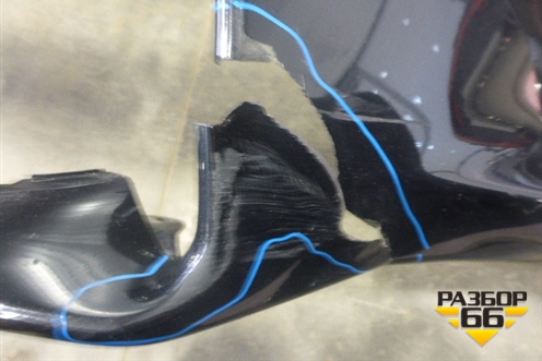 Бампер передний (под парктроник и омыватели) для Lexus GS-350 с 2012г (ГС)