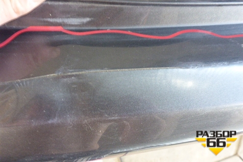 Бампер задний (до 2015г не под накладку) (5410C161ZZ) для Mitsubishi Outlander с 2012-2024г (Аутлендер)